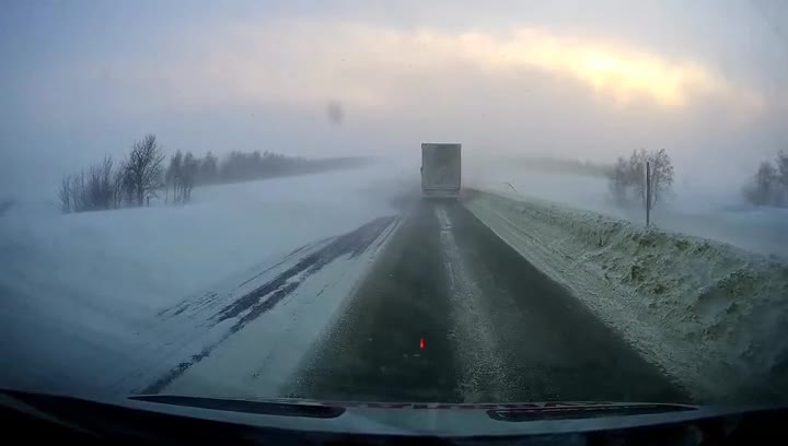 This is Russia. The roads are cleaned, sometimes