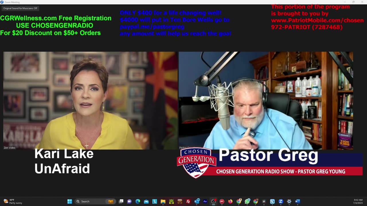 Kari Lake Unafraid joins Pastor Greg Stop Election Fraud