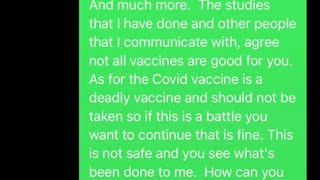 COVID VACCINE INJURIES family denial ￼