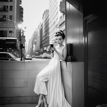 Timeless Elegance: Audrey Hepburn Channels Holly Golightly