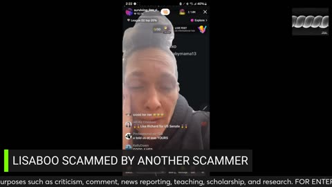 LISA RICHARD THE TT SCAMMER 11/25/2024 GOT SCAMMED BY ANOTHER SCAMMER