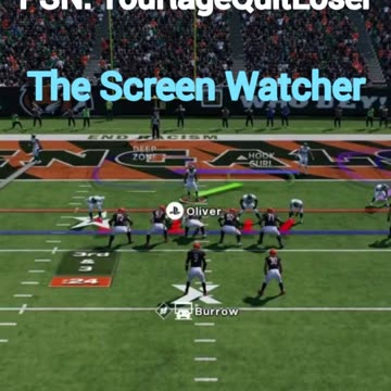 Chazz Surratt Intercepted Screen Pass Right On Time!