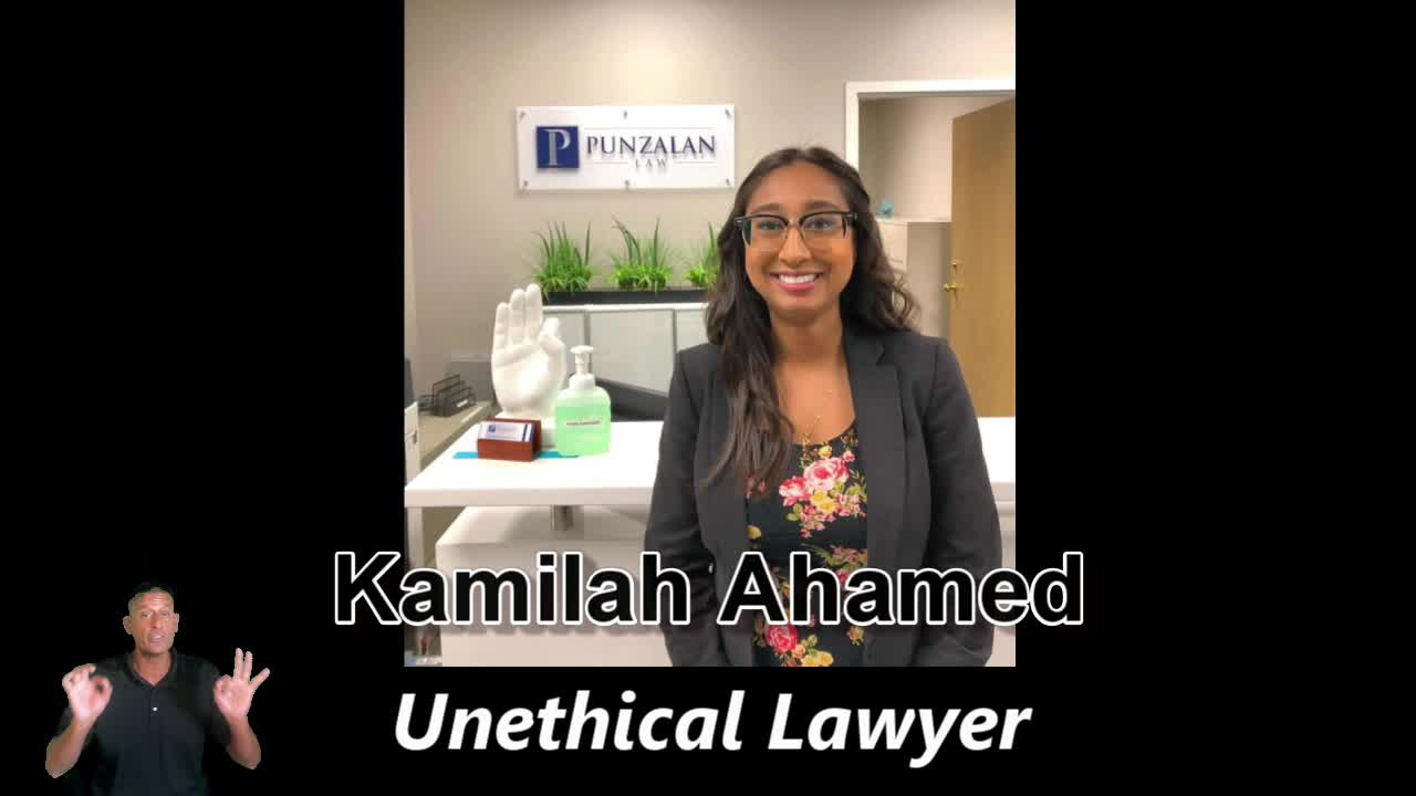 Ken Kumar - Kamilah Ahamed & Rachelle Punzalan Of Punzalan Law Investigated For Unethical Actions