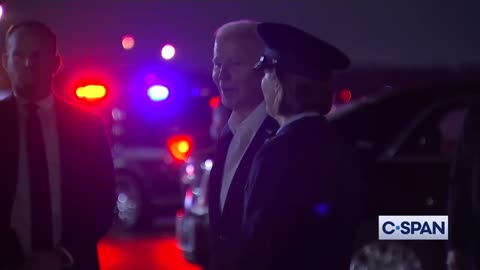 Deer in the headlights: Biden looks stunned by cameras flashing