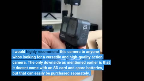 GoPro HERO8, Black, Waterproof 4K Digital Camera with Hypersmooth Stabilisation,
