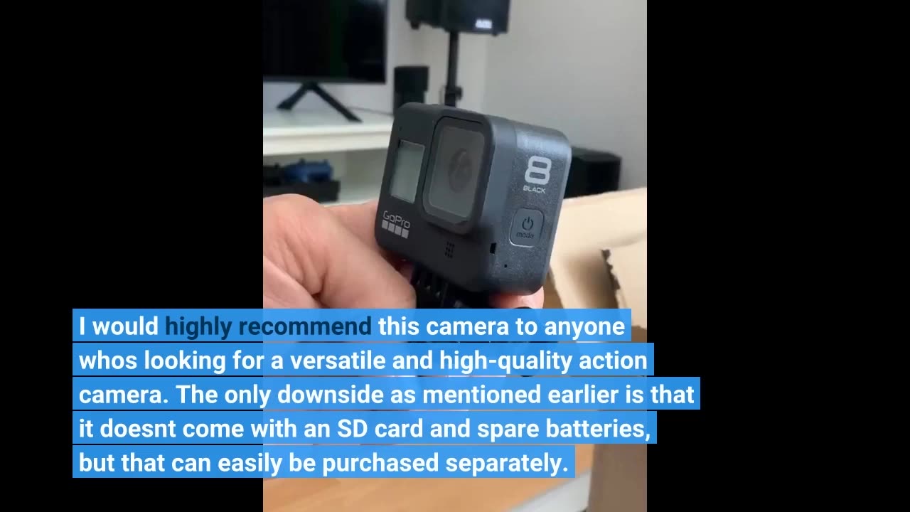 GoPro HERO8, Black, Waterproof 4K Digital Camera with Hypersmooth Stabilisation,