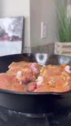 Orange glazed chicken thighs!