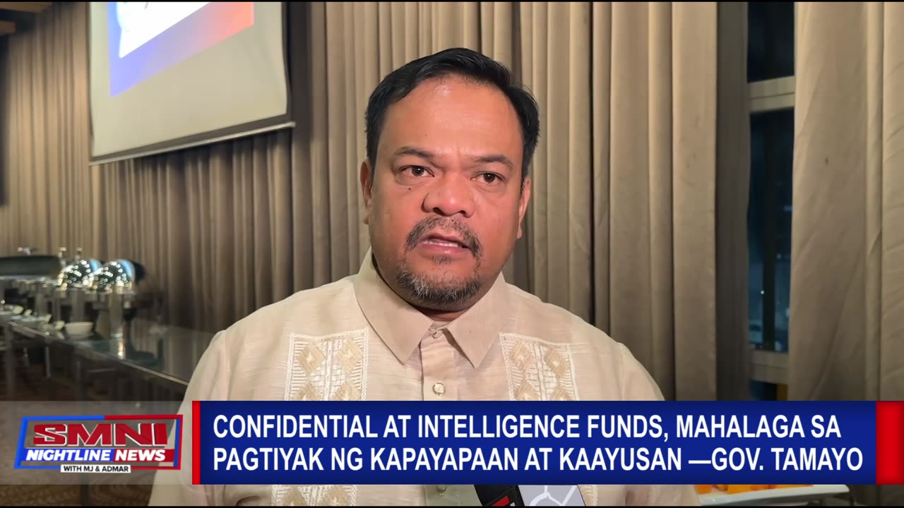 Confidential at intelligence funds, mahalaga sa pagtiyak ng kapayapaan at kaayusan —Gov. Tamayo