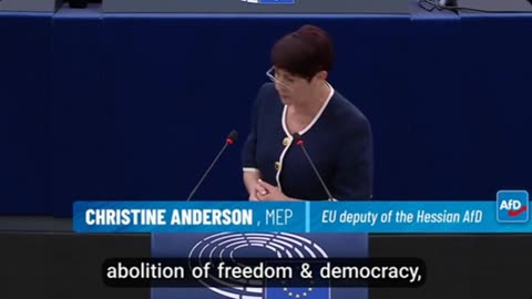 Christine Anderson Serves Ursula von der Leyen a Piece of Her Mind