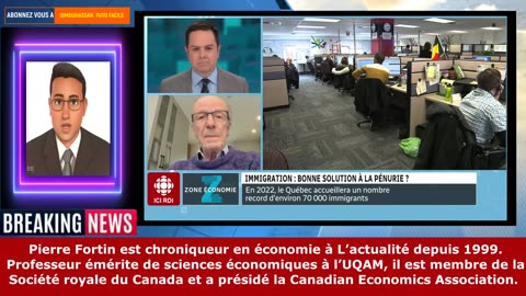 Zone économie I Immigration au CANADA , entrevue avec Pierre Fortin