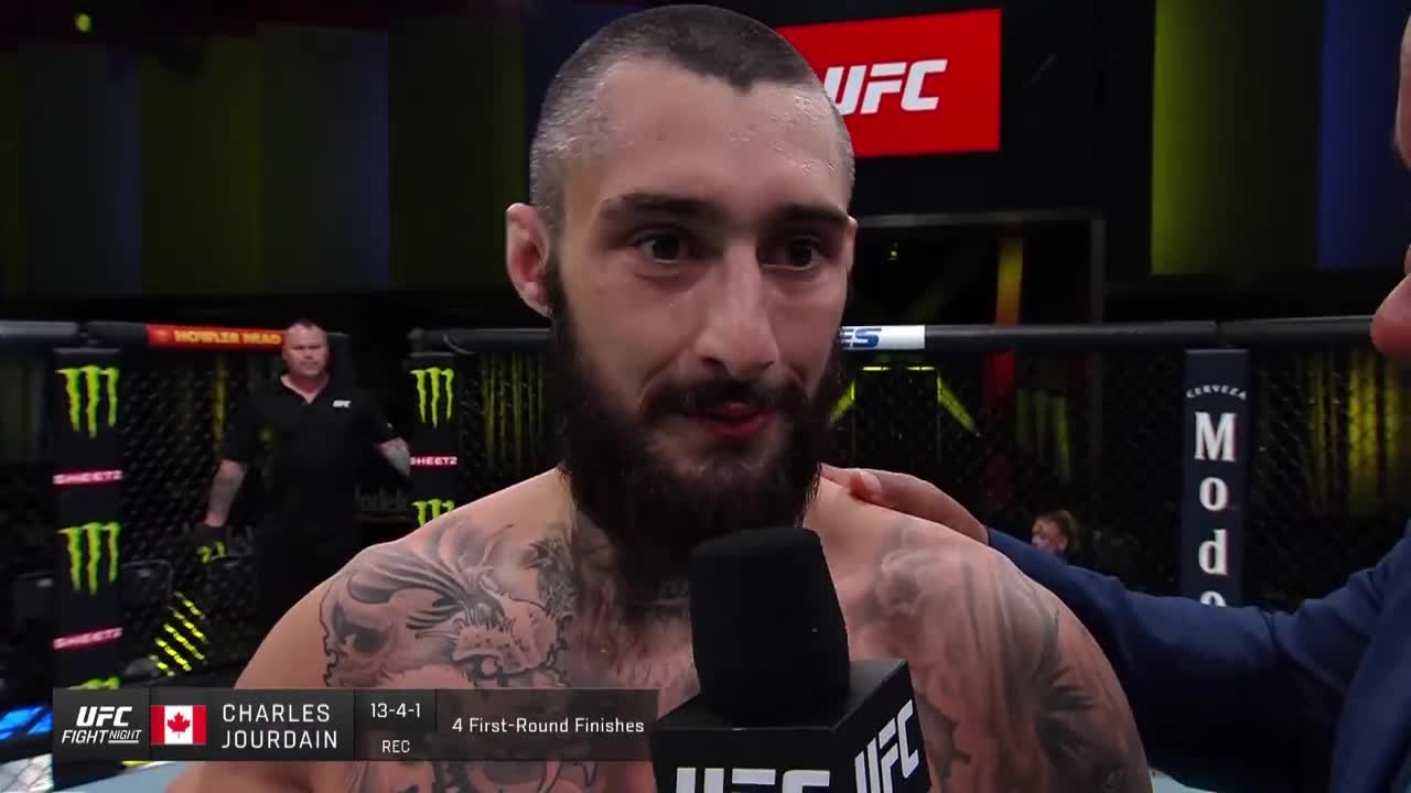 Charles Jourdain Octagon Interview | UFC Vegas 52