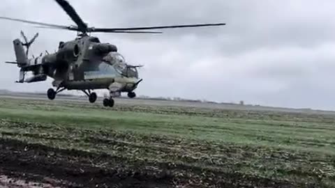 Gunner of Ukrainian Leopard Films Helicopter Attack Runs