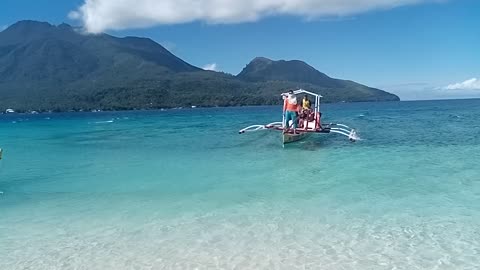 touch down White Island- Camiguin Island