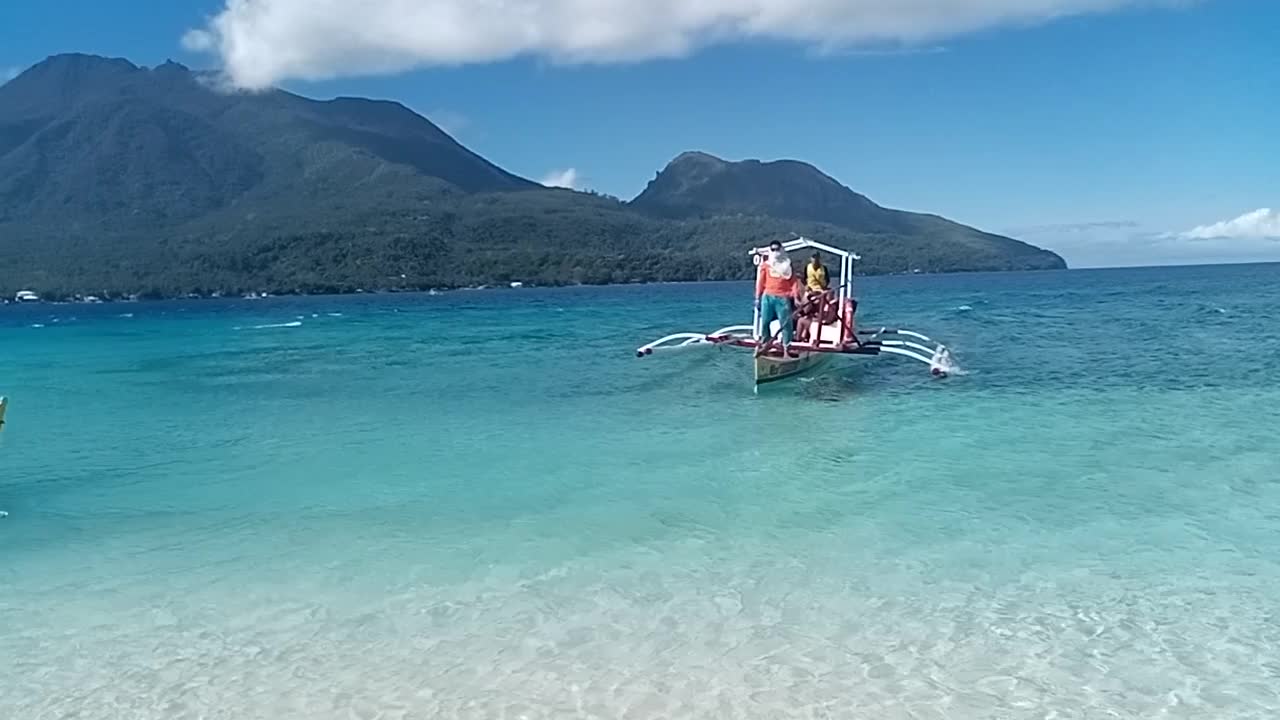 touch down White Island- Camiguin Island