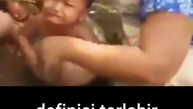 baby in a barrel