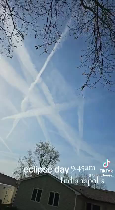 Eclipse - April 8, 2024 - chem trails