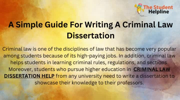 Criminal Law Dissertation Help From UK Experts