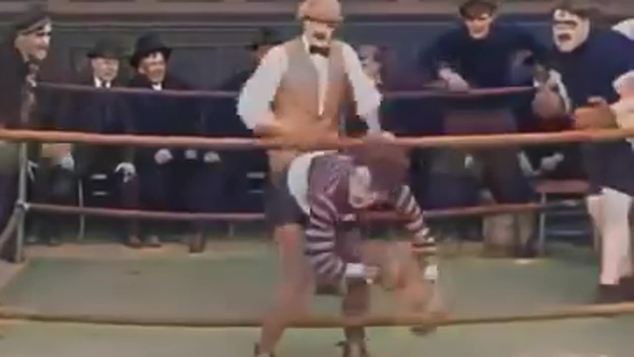 Charlie Chaplin boxing win