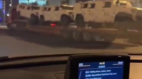 Riot Control Police Vehicles sighted in Shanghai, Choyna