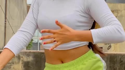 Cute girl dance video