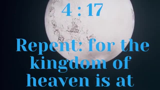 JESUS SAID... Repent: for the kingdom of heaven is at hand.