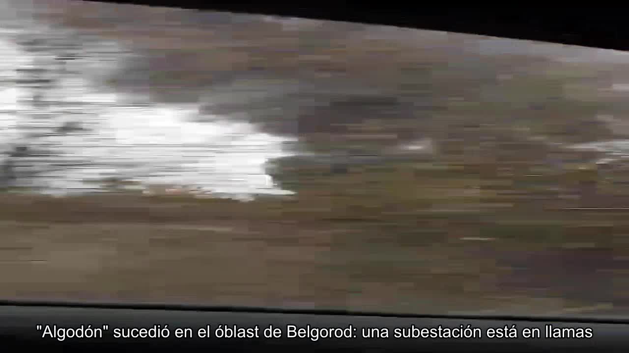 "Explosión" sucedió en el óblast de Belgorod: una subestación en Shebekin está en llamas