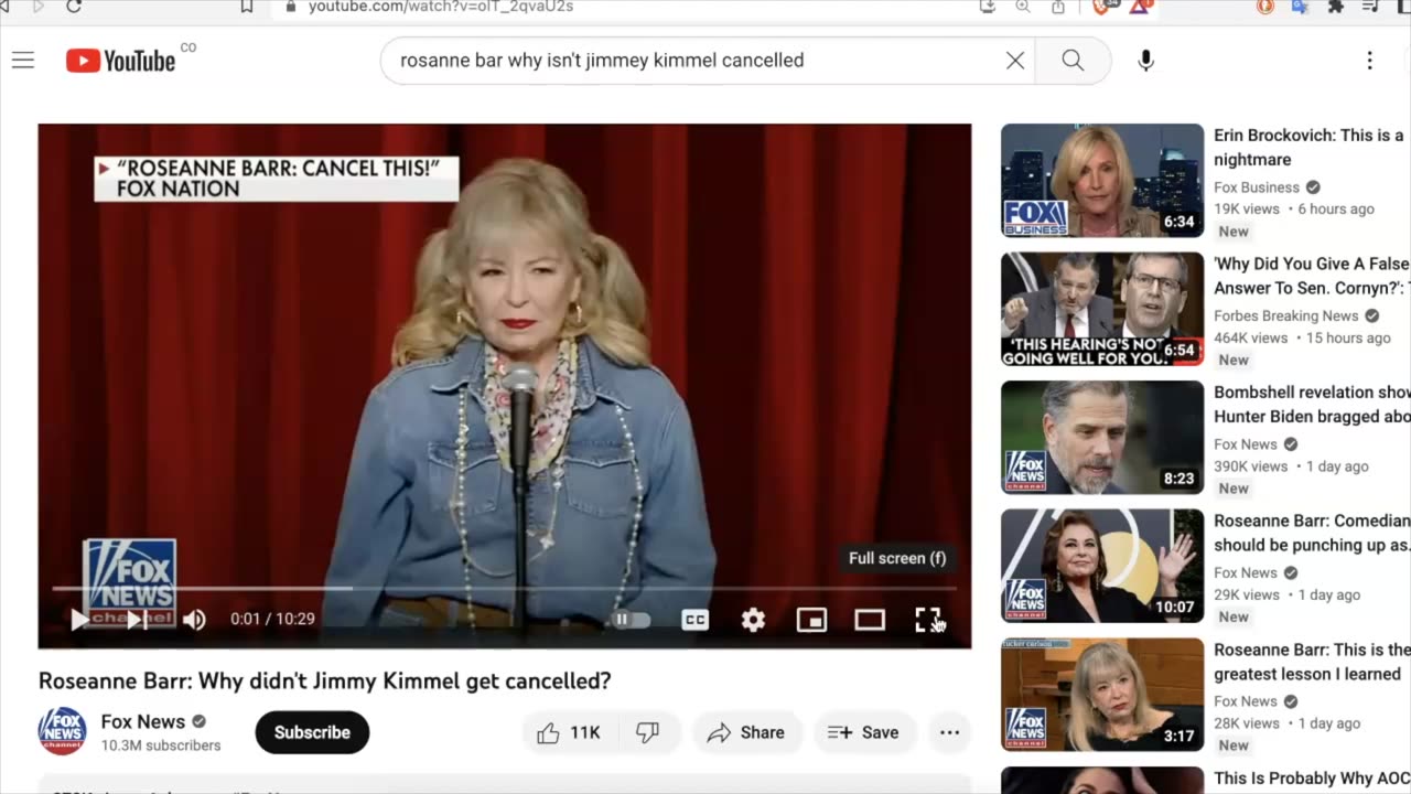 Comedy Game : Roseanne Barr - CANCEL THIS!!!!