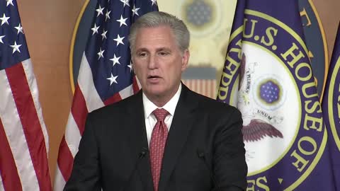 Kevin McCarthy holds press briefing on Afghanistan withdrawal deadline