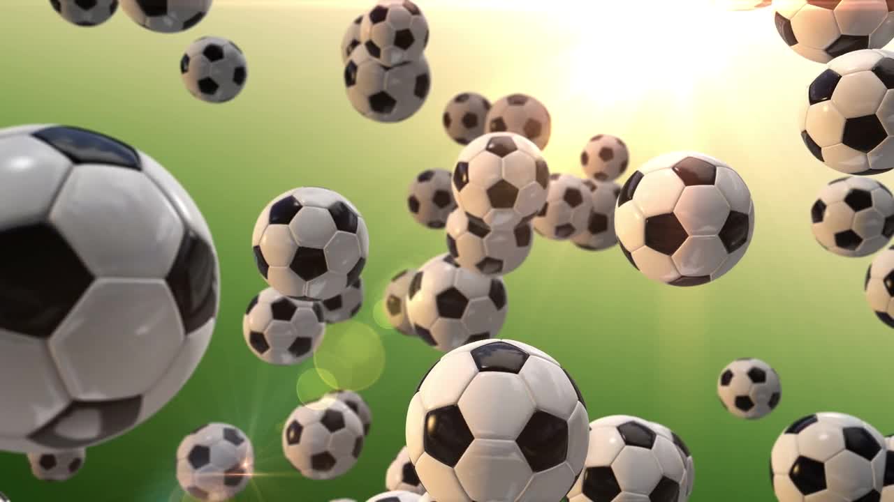 A floating football