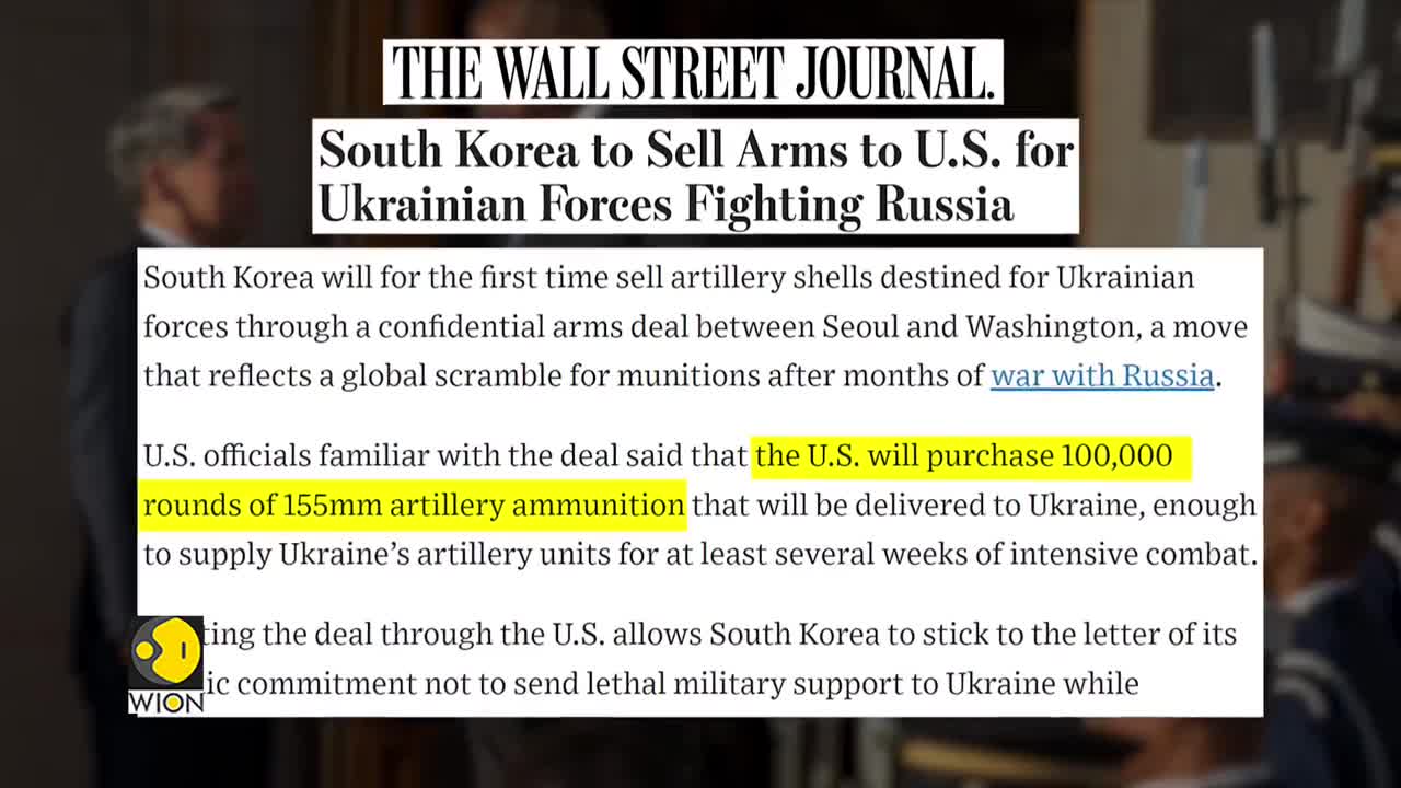 South Korea maintains stand of not sending lethal arms to Ukraine | Latest News | WION