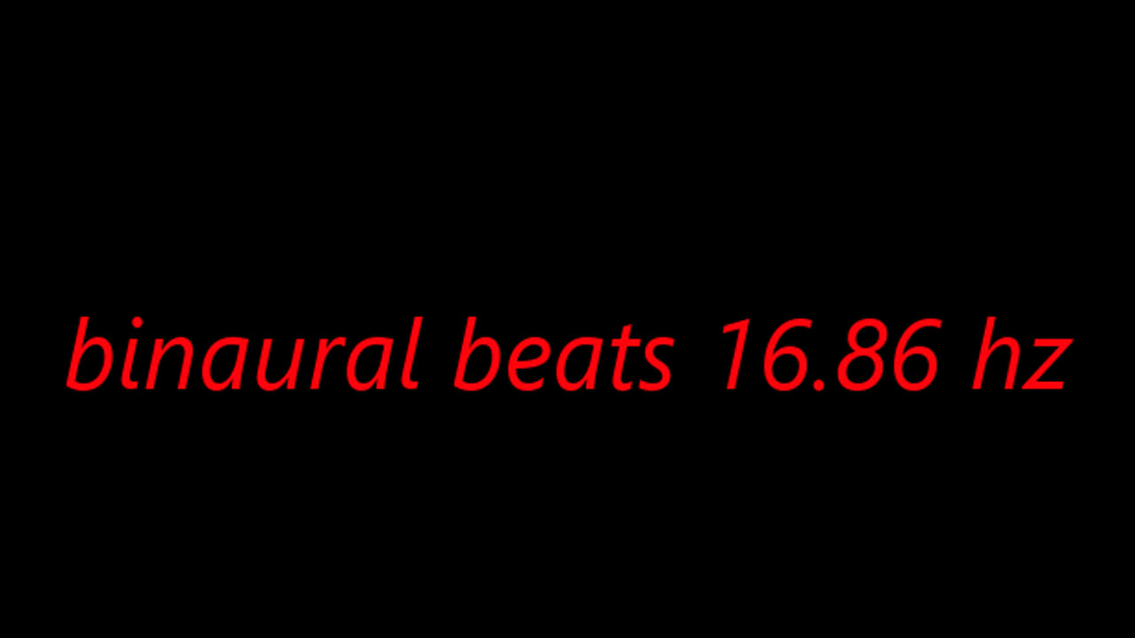 binaural beats 16.86 hz