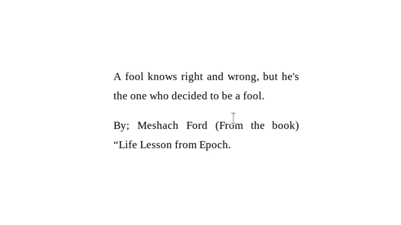 "Life Lesson from Epoch" -Checkout Description