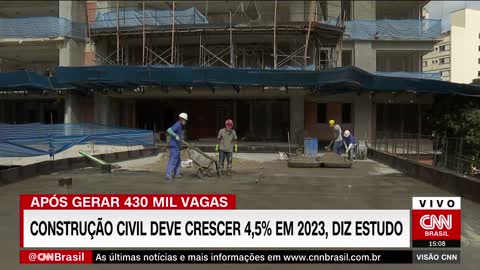 Após gerar 430 mil novas vagas, construção civil deve crescer 4,5% em 2023, diz estudo | VISÃO CNN