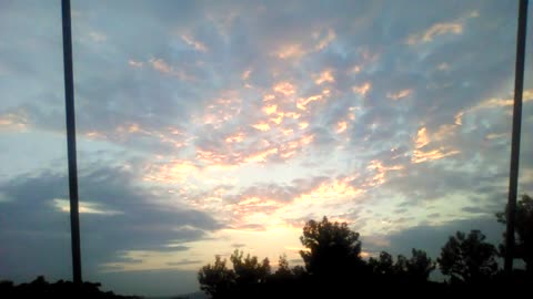 Cloudy Sunset # Time-Lapse