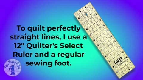 Perfectly Straight Line Quilting