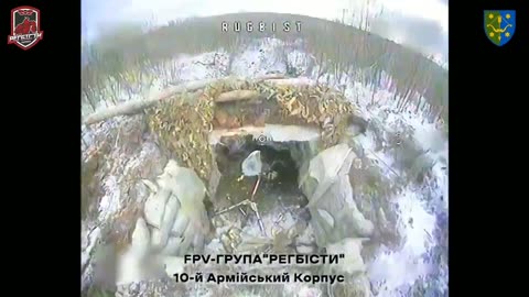 Russian Mortar Pit Smashed By Ukrainian Drone