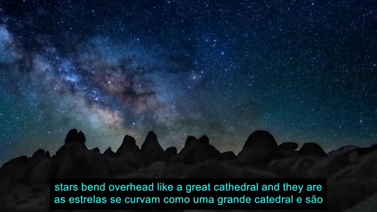 Levante os olhos para a luz das estrelas que acena acima