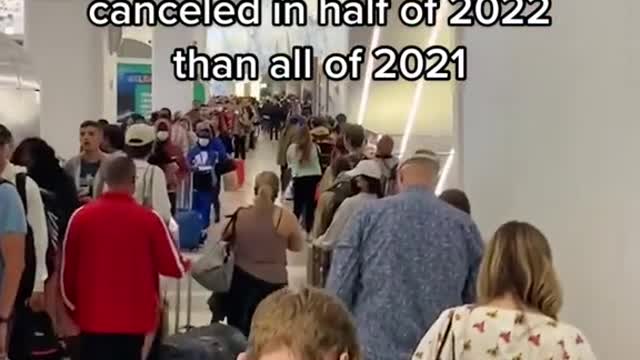 You learn there have already been more flights canceled in half of 2022 than all of 2021
