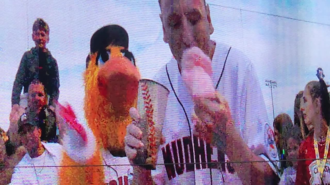 JOEY CHESTNUT VISITS TOLEDO OHIO DURING A MUDHENS GAME