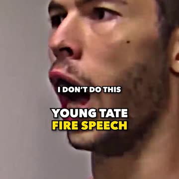 Andrew Tate post fight fire speech