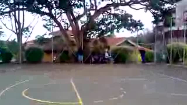 Warm up dunks at the park