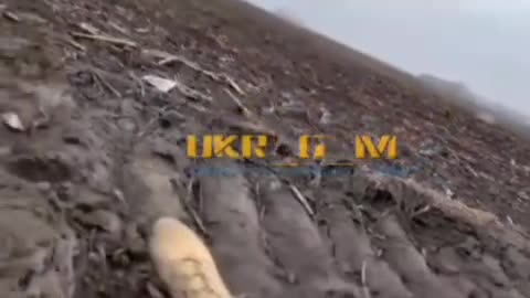 The moment of the destruction of the dill pickup by a Russian mine