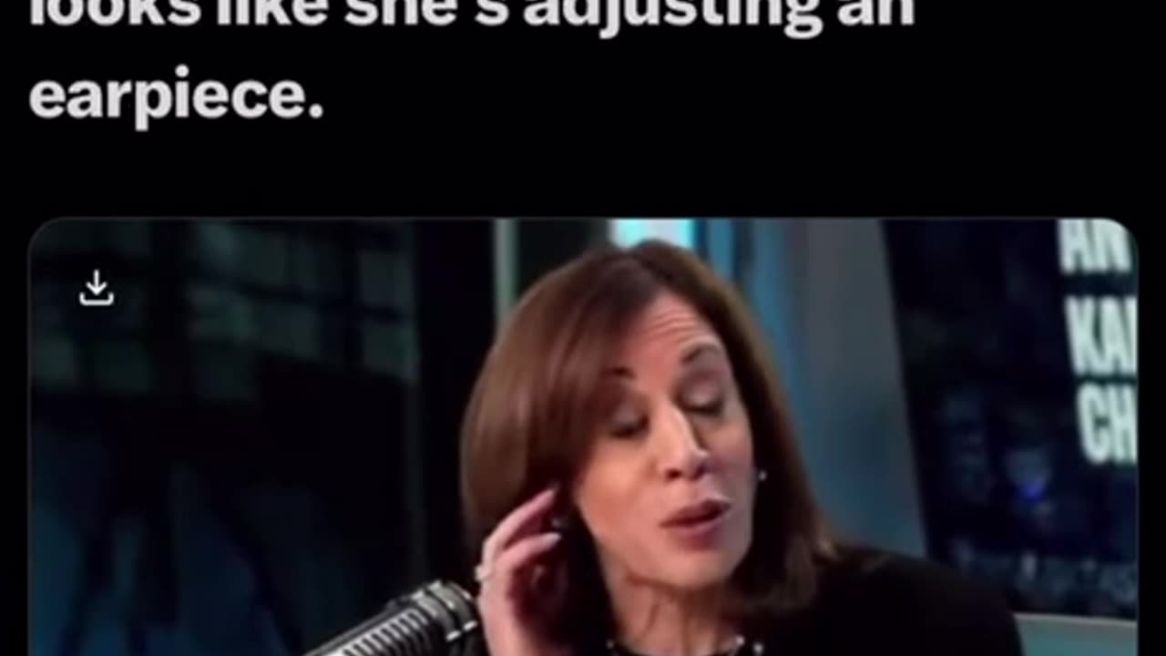 Cheating Kamala - earpiece