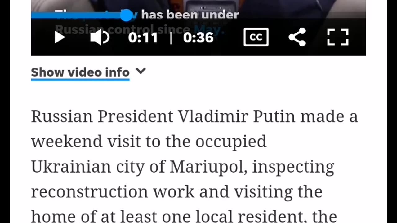 As befits a thief,' Putin makes surprise visit to occupied Mariupol: Ukraine live updates