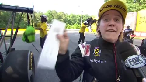 Audrey Worm's first 3 second Top Fuel Run