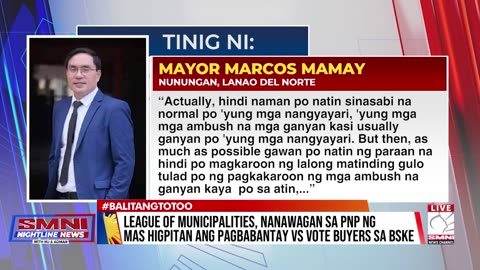 League of Municipalities, nanawagan sa PNP ng mas higpitan ang pagbabantay vs vote buyers sa BSKE