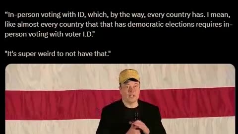 ELON MUSK. LISTEN TO HIM TELLING: DO NOT TRUST COMPUTERS TO DECIDE ELECTIONS.