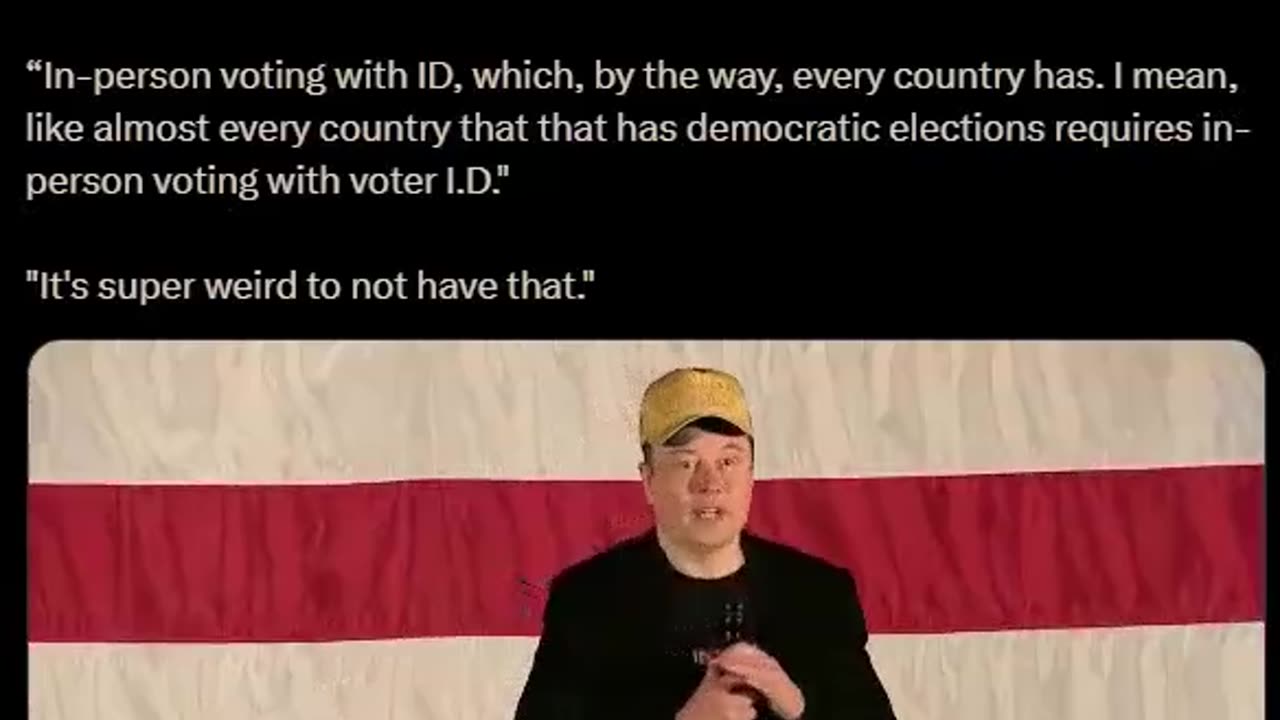 ELON MUSK. LISTEN TO HIM TELLING: DO NOT TRUST COMPUTERS TO DECIDE ELECTIONS.