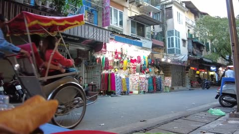 Old waitress of a noodle restaurant had a crush on me, Street scenes of Vietnam, June 2022