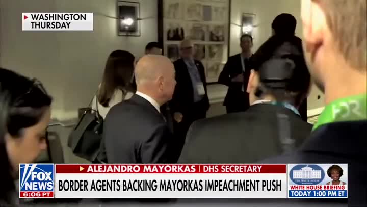 Sec. Mayorkas Continues To Ignore Questions About Republican Calls For Impeachment